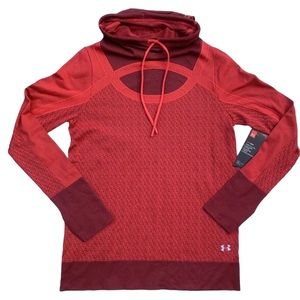 NWT Under Armour Funnel Neck Long Sleeve Sweatshirt Women Medium